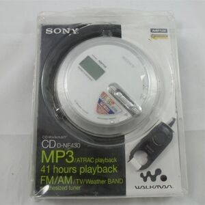 Sony D-nf430 Mp3/atrac Cd Walkman Portable Compact Disc Player With Am/fm/tv/wea